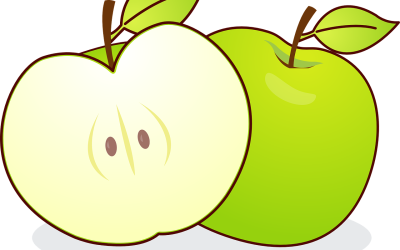 Aufgeschnittener Apfel